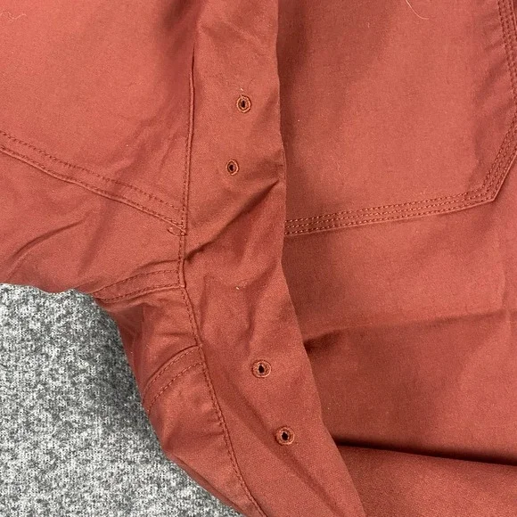 Prana Mens Zion Cargo Shorts 36 11" Inseam Orange Belted Hiking Outdoor $80 new - Picture 13 of 13